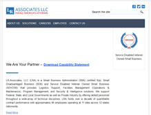 Tablet Screenshot of lrassociatesllc.com